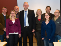 Het bestuur met Theo Francken